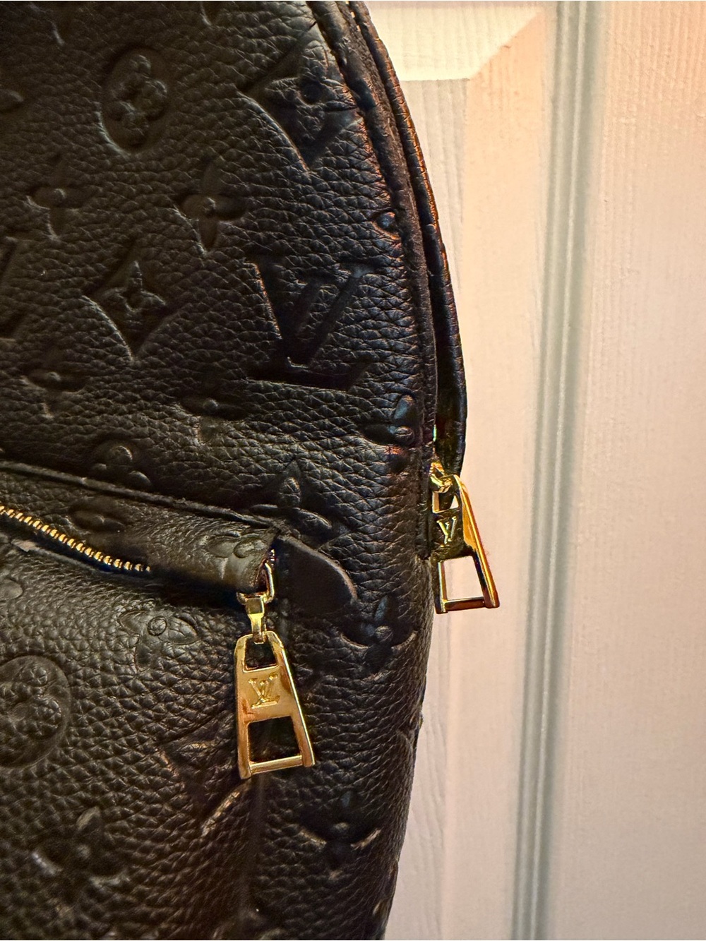 Black Embossed Mini Backpack - Picture 9 of 11